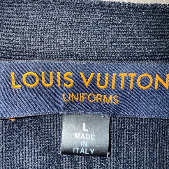 New LV cardigan in rich dark blue - Picture 3 of 4